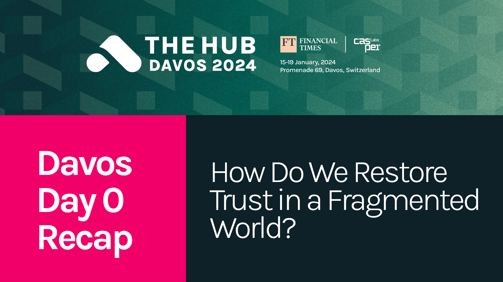 How Do We Restore Trust in a Fragmented World? | Davos Daily Recap